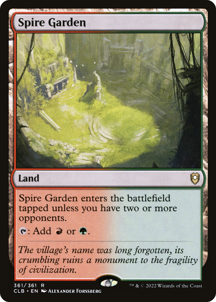 Spire Garden [Commander Legends: Battle for Baldur's Gate]-1