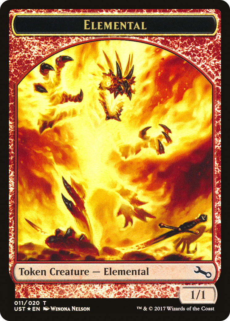 Elemental // Elemental Double-Sided Token (011/020) [Unstable Tokens]-3