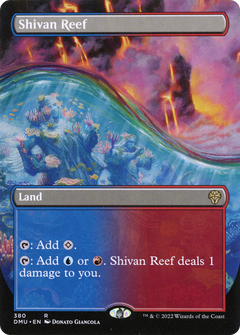 Shivan Reef (Borderless Alternate Art) [Dominaria United]-1