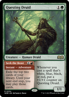 Questing Druid // Seek the Beast [Wilds of Eldraine]-1