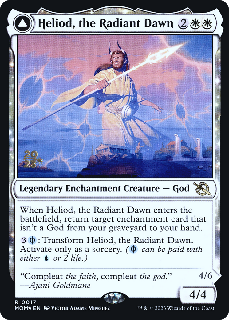 Heliod, the Radiant Dawn // Heliod, the Warped Eclipse [March of the Machine Prerelease Promos]-1
