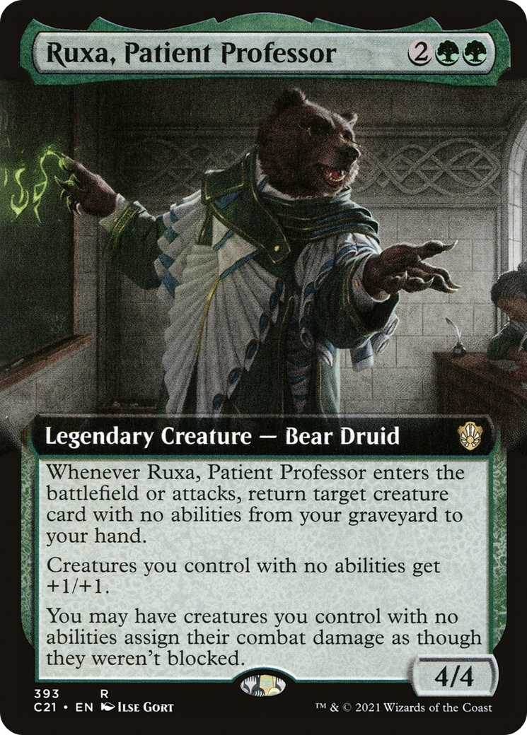 Ruxa, Patient Professor (Extended Art) [Commander 2021]-1