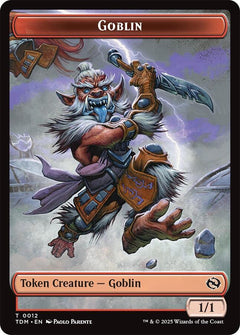 Dog // Goblin Double-Sided Token [Tarkir: Dragonstorm Commander Tokens]-2