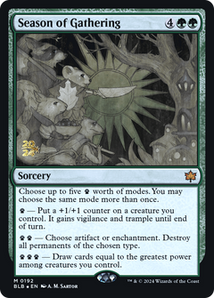 Season of Gathering [Bloomburrow Prerelease Promos]-1