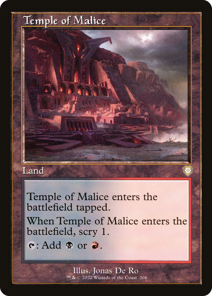 Temple of Malice (Retro) [The Brothers' War Commander]-1
