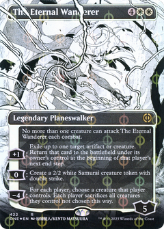 The Eternal Wanderer (Borderless Manga Step-and-Compleat Foil) [Phyrexia: All Will Be One]-1