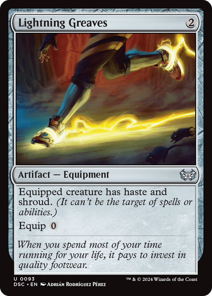 Lightning Greaves [Duskmourn: House of Horror Commander]-1
