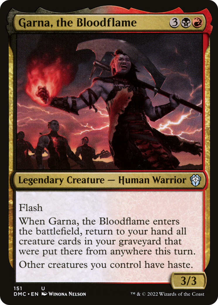 Garna, the Bloodflame [Dominaria United Commander]-1