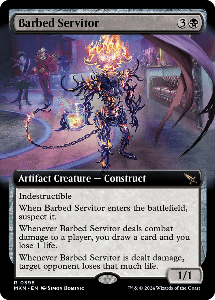 Barbed Servitor (Extended Art) [Murders at Karlov Manor]-1