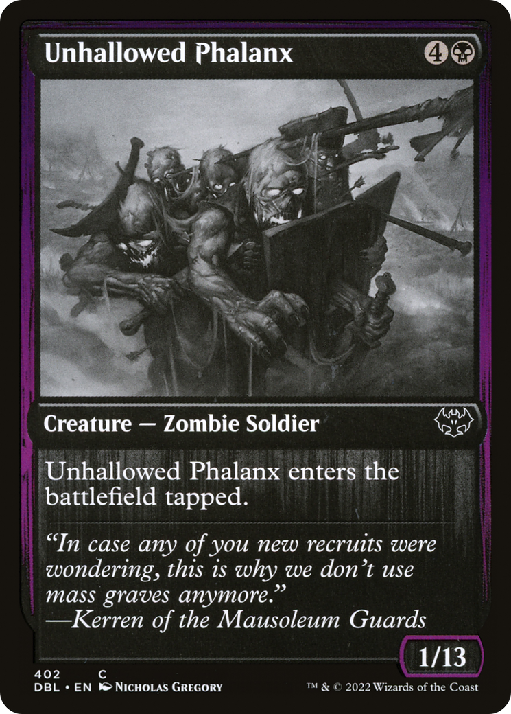 Unhallowed Phalanx (DBL-402) - Innistrad: Double Feature Foil-1