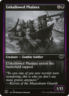 Unhallowed Phalanx (DBL-402) - Innistrad: Double Feature-1