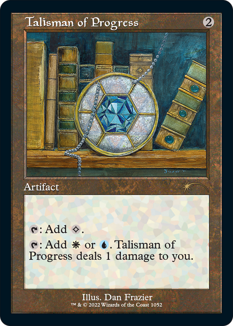 Talisman of Progress (Retro Frame) (SLD-1052) - Secret Lair Drop Etched Foil-1