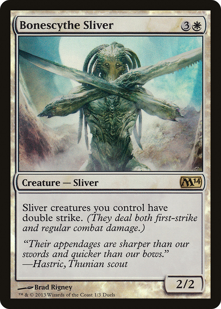 Bonescythe Sliver (Duels of the Planeswalkers Promos) [Duels of the Planeswalkers Promos 2013]-1