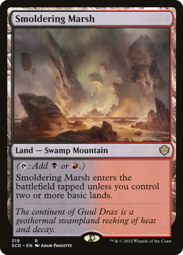 Smoldering Marsh [Starter Commander Decks]-1