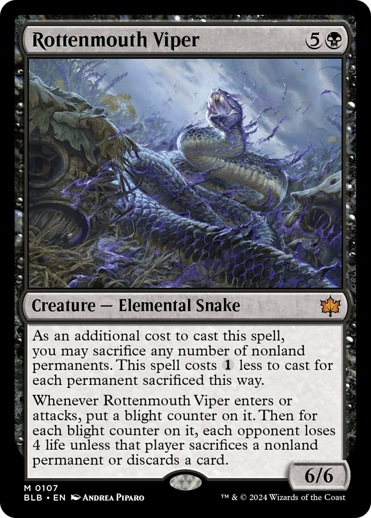 Rottenmouth Viper [Bloomburrow]-1