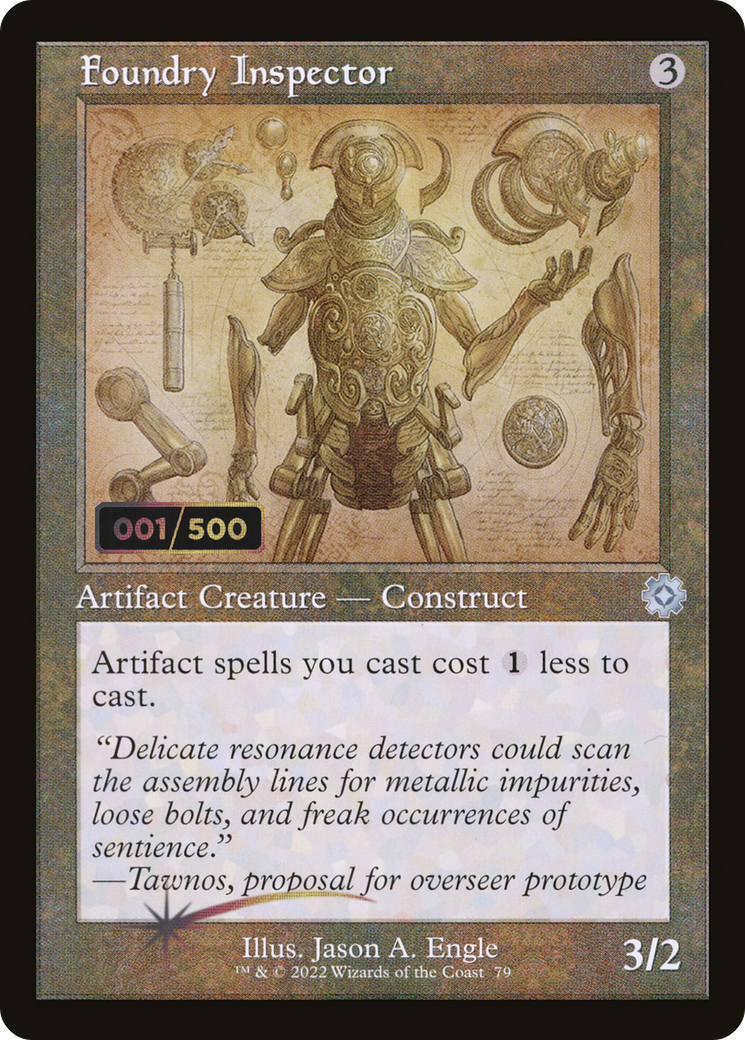 Foundry Inspector (Retro Schematic) (Serialized) [The Brothers' War Retro Artifacts]-1