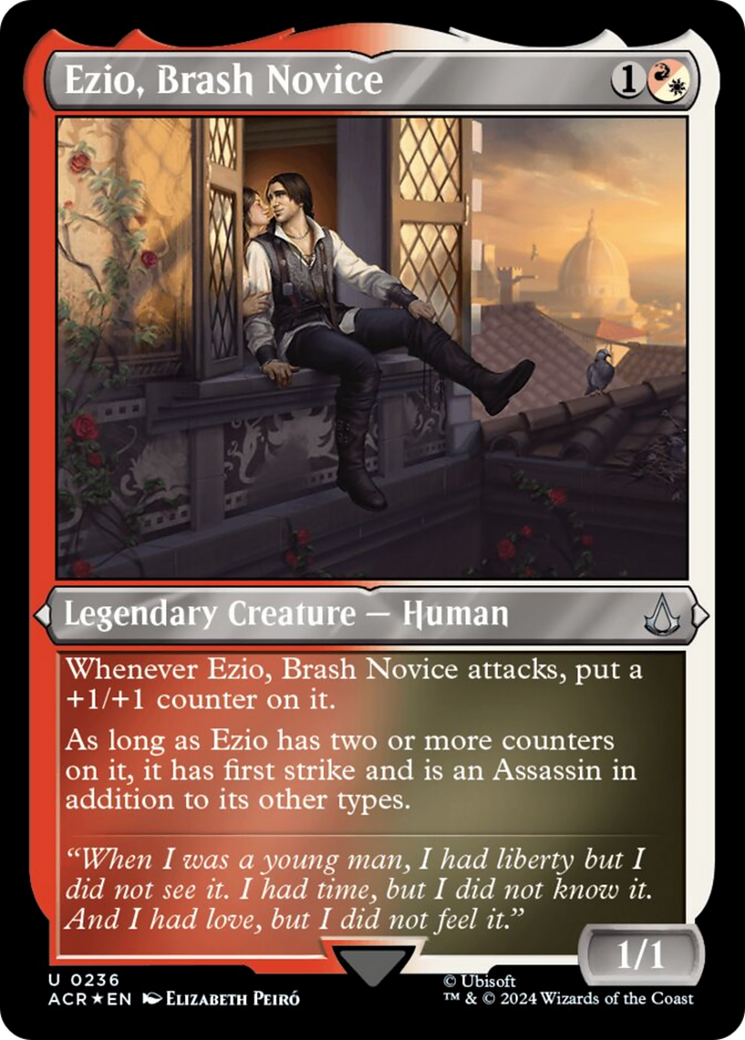 Ezio, Brash Novice (Foil Etched) [Assassin's Creed]-1