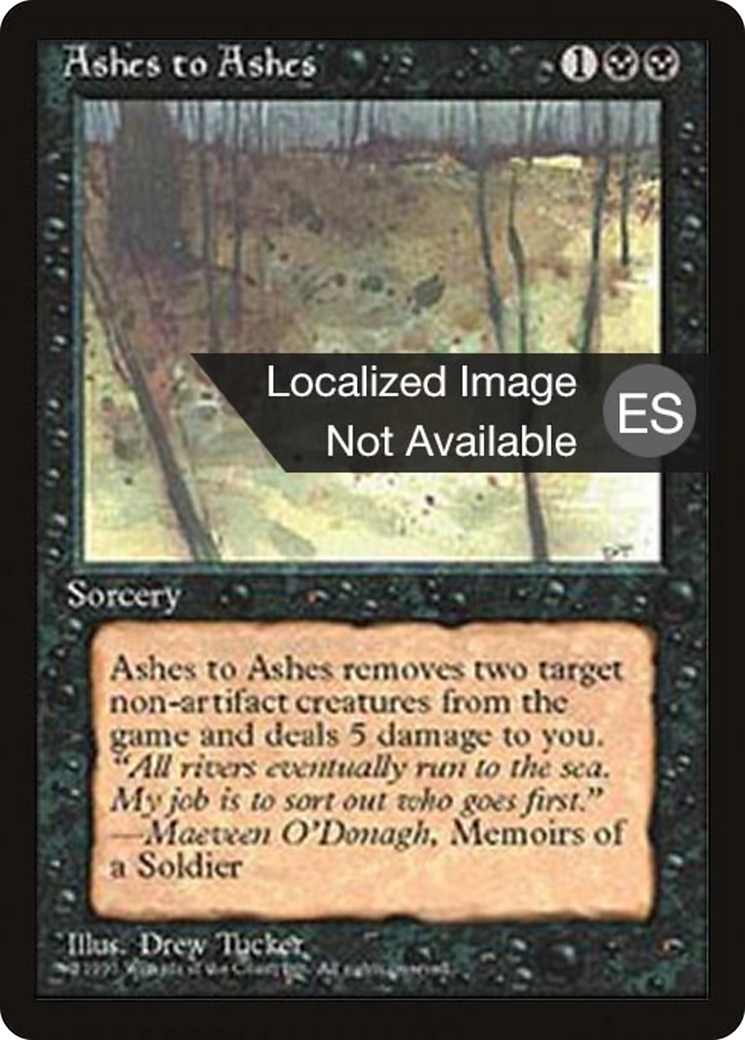 Ashes to Ashes [Fourth Edition Foreign Black Border]-1