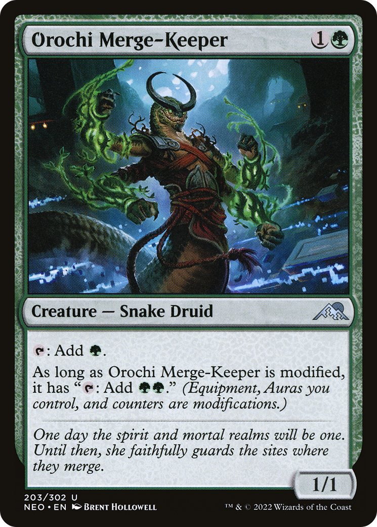 Orochi Merge-Keeper [Kamigawa: Neon Dynasty]-1