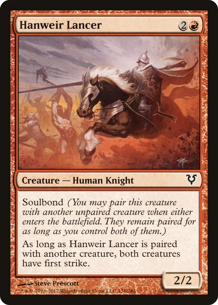 Hanweir Lancer [Avacyn Restored]-1