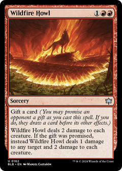 Wildfire Howl (BLB-162) - Bloomburrow Foil-1
