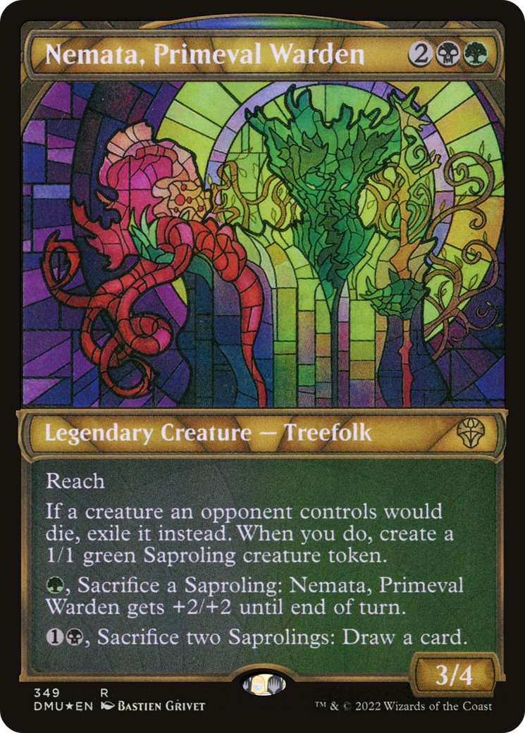 Nemata, Primeval Warden (Showcase Textured) [Dominaria United]-1