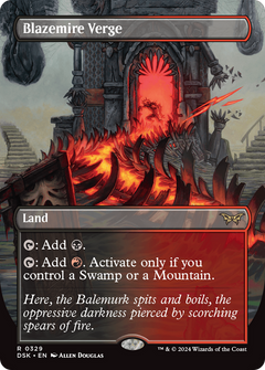 Blazemire Verge (Borderless) [Duskmourn: House of Horror]-1