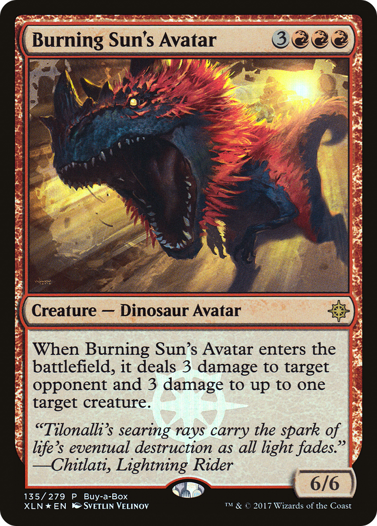 Burning Sun's Avatar (Buy-A-Box) [Ixalan Promos]-1