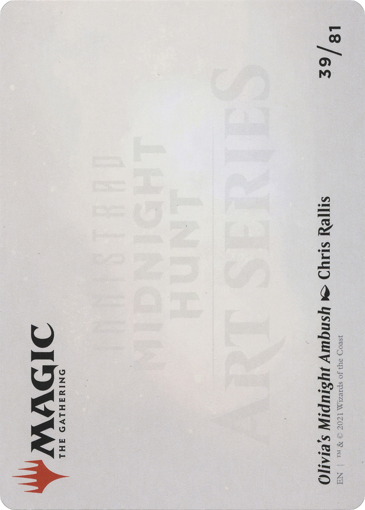 Olivia's Midnight Ambush // Olivia's Midnight Ambush (AMID-039) - Midnight Hunt Art Series (Borderless) Foil-2