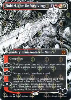 Nahiri, the Unforgiving (Borderless Manga Step-and-Compleat Foil) [Phyrexia: All Will Be One]-1