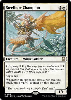 Steelburr Champion [Bloomburrow Commander]-1