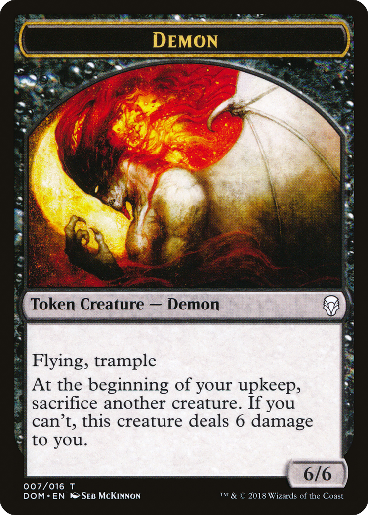 Demon Token [Dominaria Tokens]-1