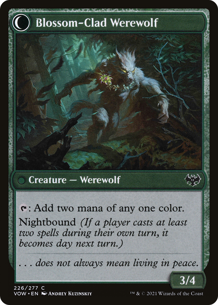 Weaver of Blossoms (VOW-226) - Innistrad: Crimson Vow: (Double Faced Transform)-2