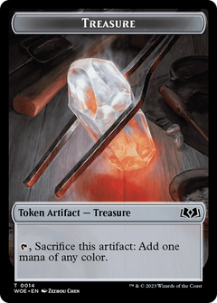 Treasure (TWOE-014) - Wilds of Eldraine Tokens Foil-1