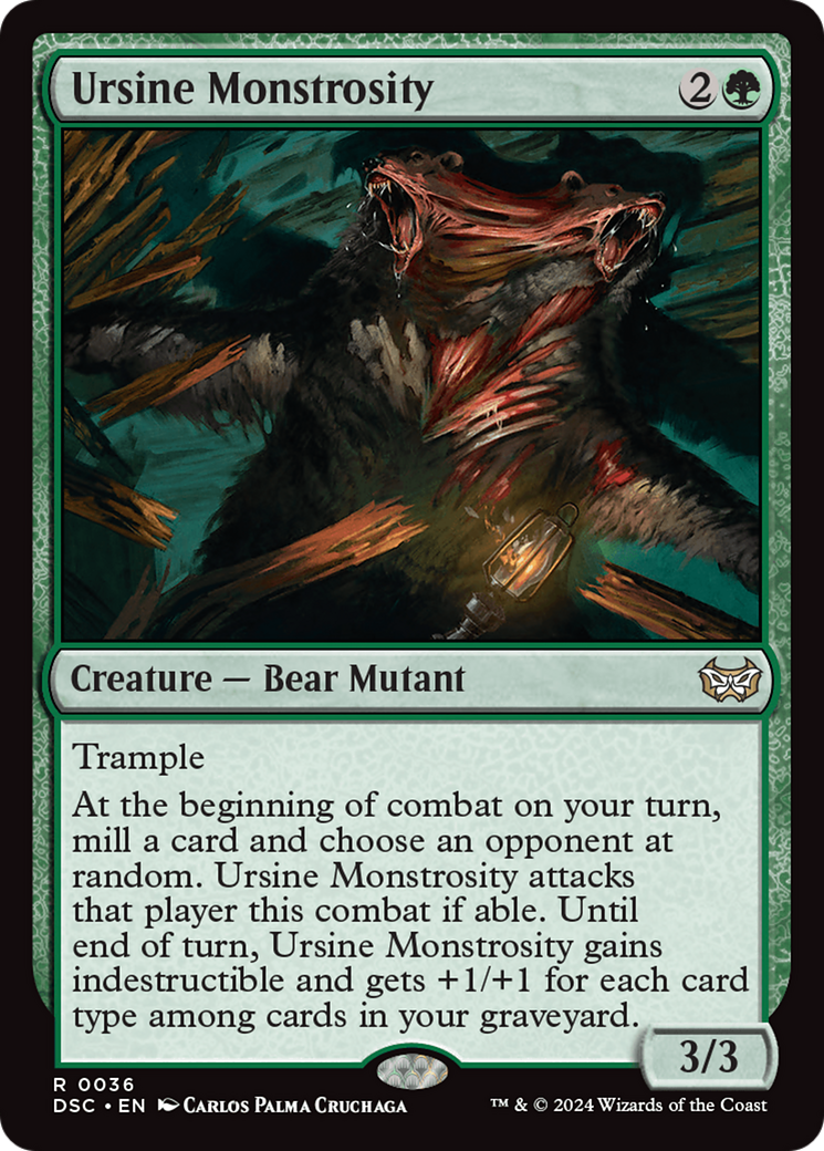 Ursine Monstrosity (DSC-036) - Duskmourn: House of Horror Commander-1