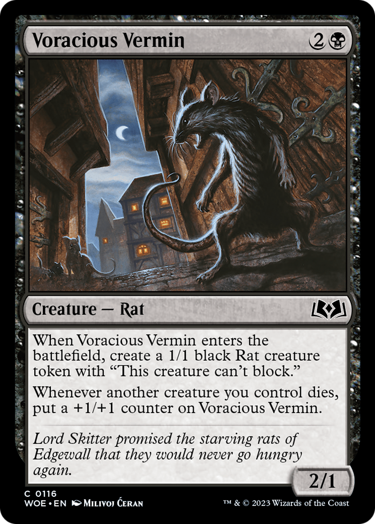 Voracious Vermin [Wilds of Eldraine]-1