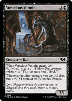 Voracious Vermin [Wilds of Eldraine]-1