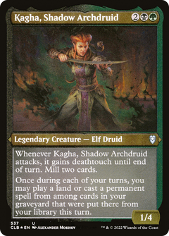 Kagha, Shadow Archdruid (CLB-537) - Commander Legends: Battle for Baldur's Gate Etched Foil-1