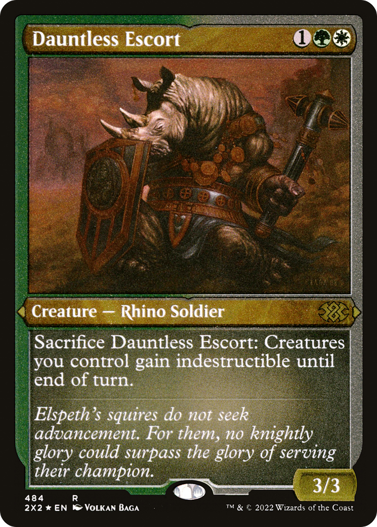 Dauntless Escort (Foil Etched) [Double Masters 2022]-1