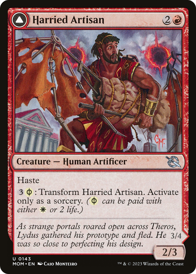Harried Artisan // Phyrexian Skyflayer [March of the Machine]-3