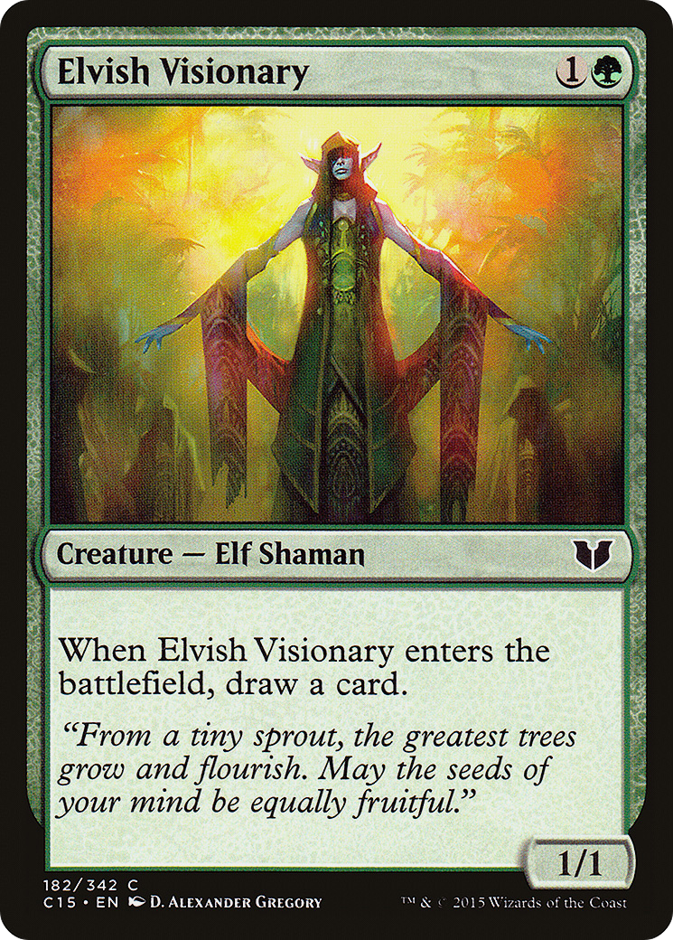 Elvish Visionary [Commander 2015]-1