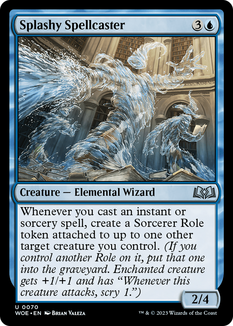 Splashy Spellcaster [Wilds of Eldraine]-1