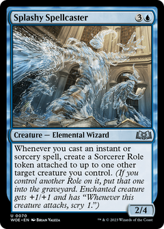 Splashy Spellcaster [Wilds of Eldraine]-1