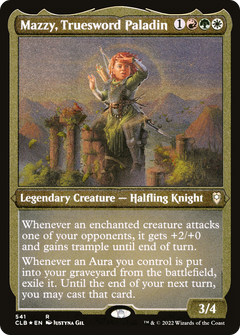 Mazzy, Truesword Paladin (Foil Etched) (CLB-541) - Commander Legends: Battle for Baldur's Gate Foil-1