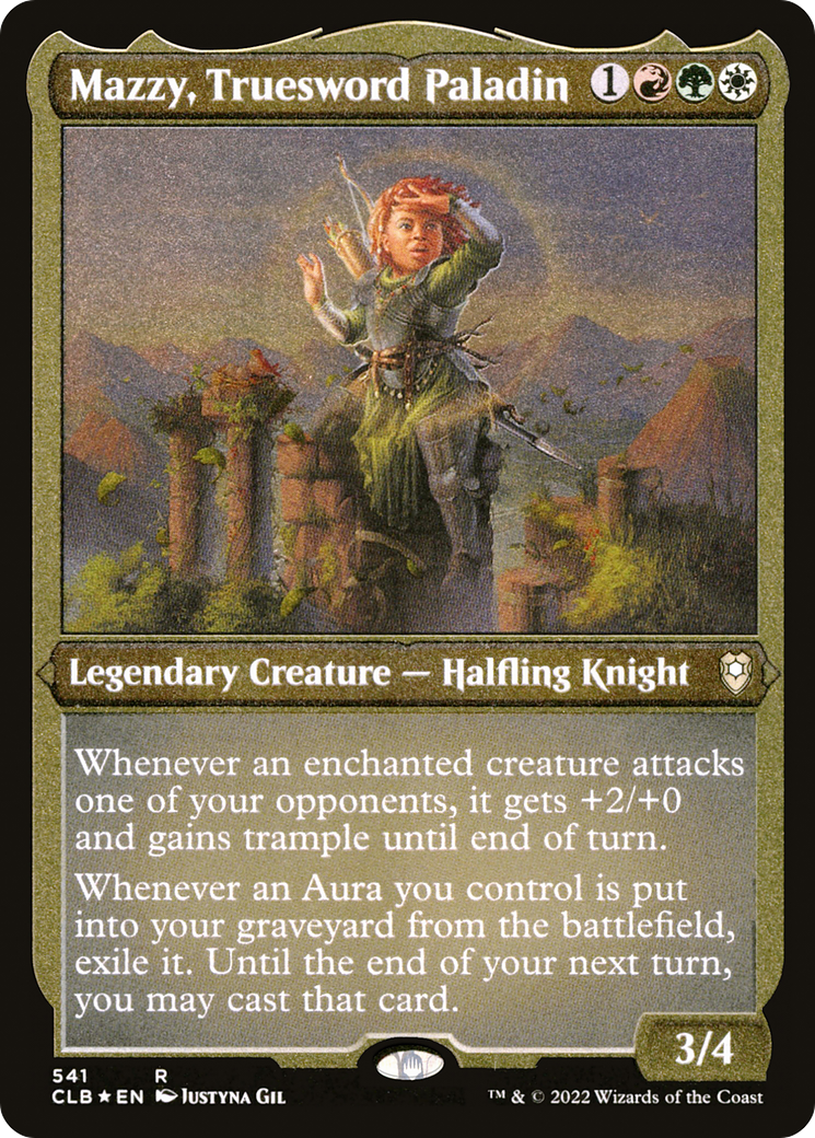 Mazzy, Truesword Paladin (Foil Etched) (CLB-541) - Commander Legends: Battle for Baldur's Gate Foil-1