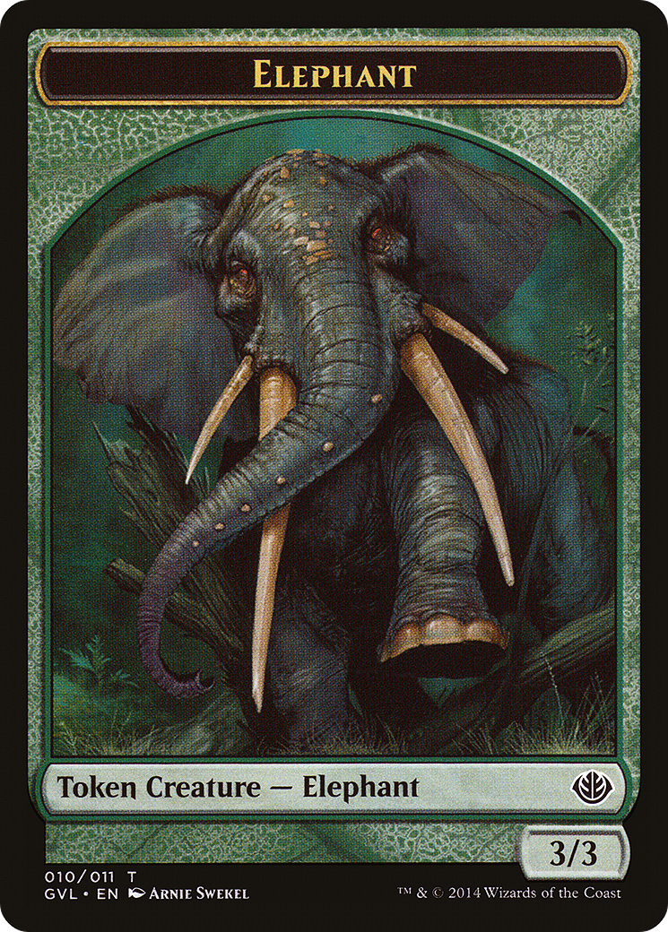 Elephant Token (Garruk vs. Liliana) [Duel Decks Anthology Tokens]-1