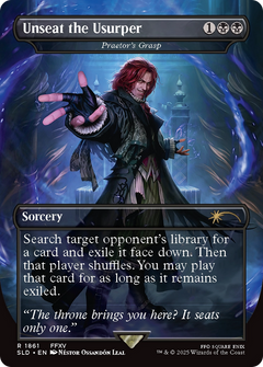 Praetor's Grasp (SLD-1861) - Secret Lair Drop / Unseat the Usurper (Borderless) Foil-1