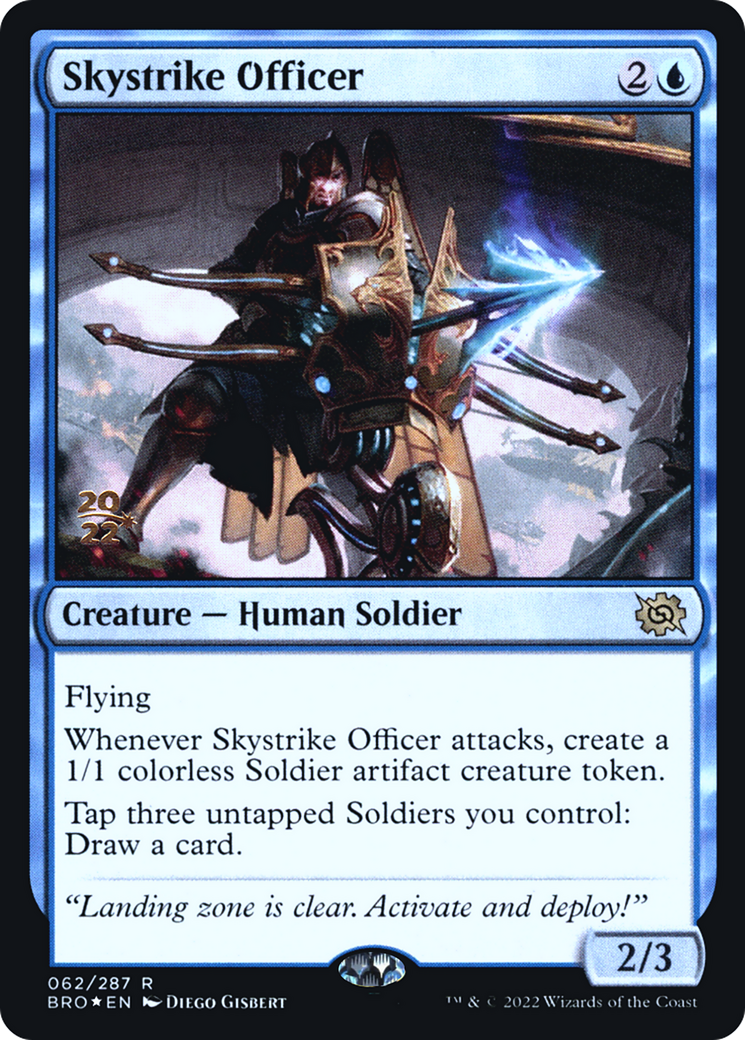 Skystrike Officer [The Brothers' War Prerelease Promos]-1