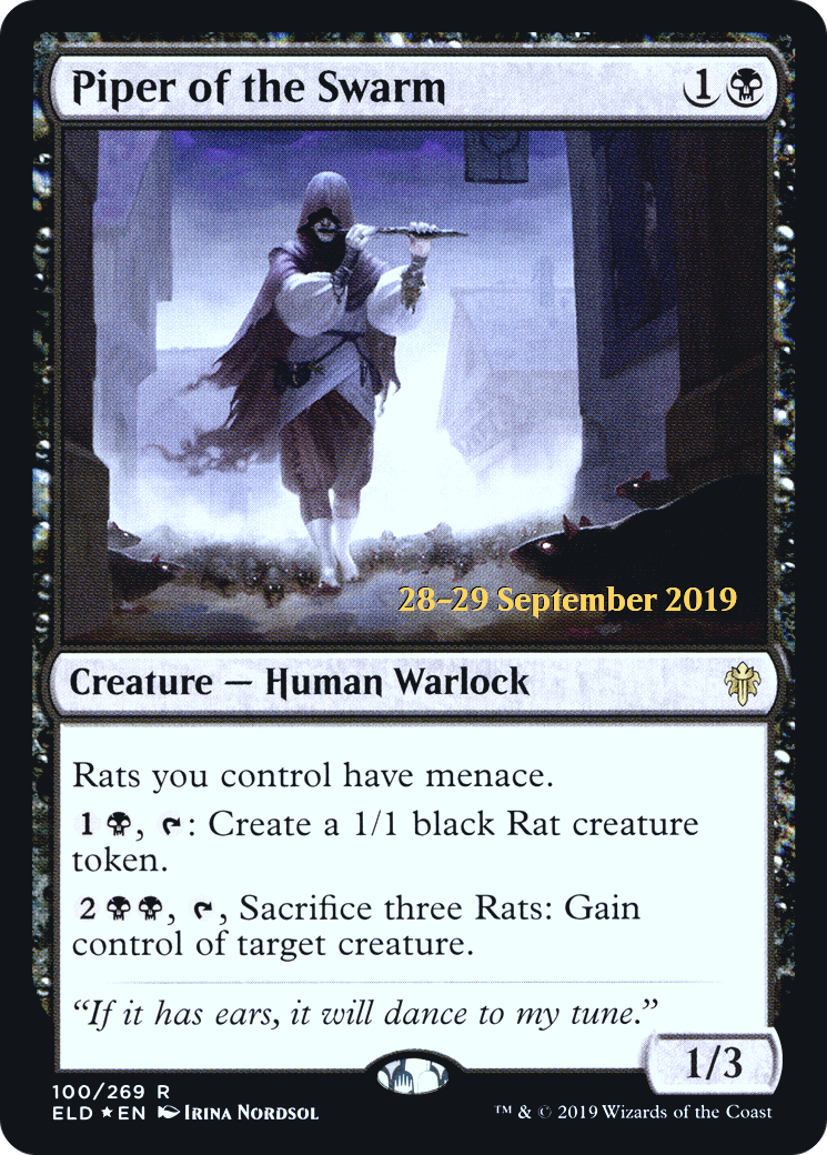 Piper of the Swarm [Throne of Eldraine Prerelease Promos]-1