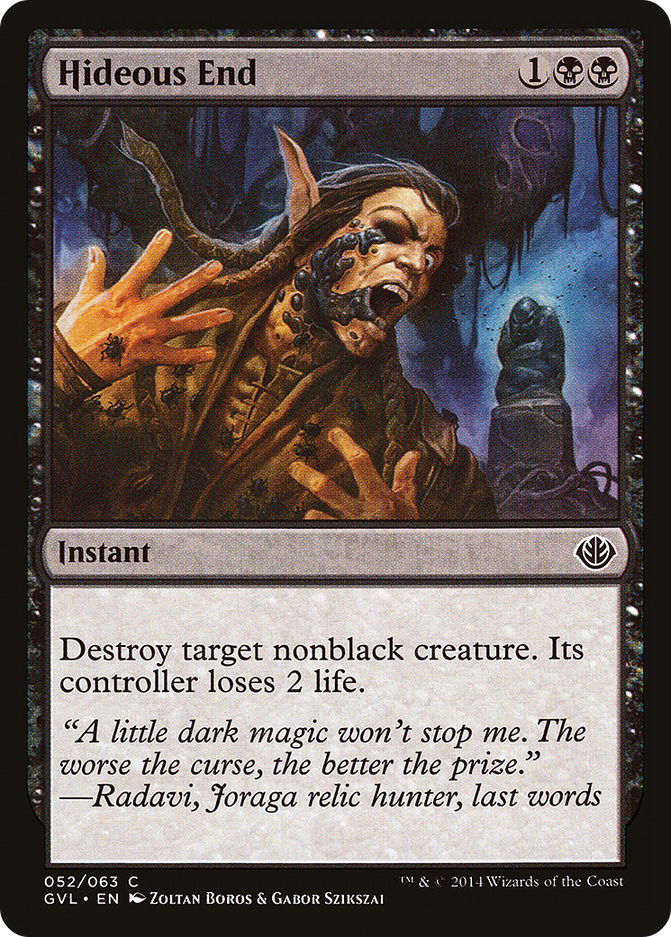 Hideous End (Garruk vs. Liliana) [Duel Decks Anthology]-1